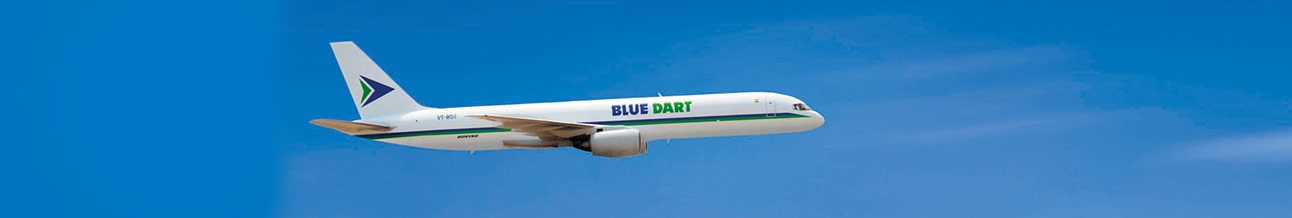 blue dart bike courier