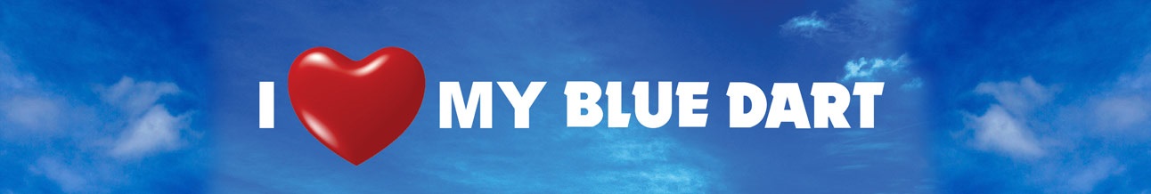 blue dart bike courier